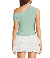 Le Lis One Shoulder Scarf Top