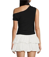 Le Lis One Shoulder Scarf Top