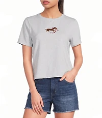 Le Lis Patriotic Dog Short Sleeve Graphic Tee
