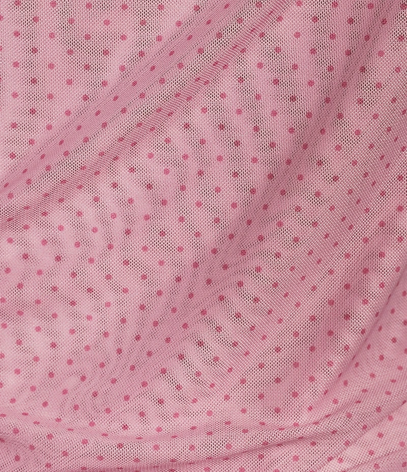 Le Lis Polka Dot One Shoulder Scarf Top