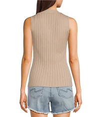 Le Lis V-Neck Twist Front Split Hem Knit Top