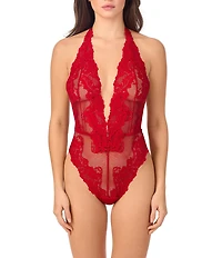 Le Mystere Lace Allure Halter Neck Bodysuit