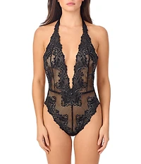 Le Mystere Lace Allure Halter Neck Bodysuit
