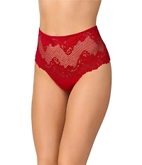Le Mystere Lace Allure High Waisted Thong