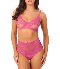 Le Mystere Lace Allure Unlined Scoop Neck Adjustable Bra