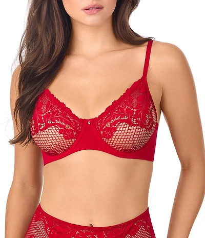 Le Mystere Lace Allure Unlined Scoop Neck Adjustable Bra