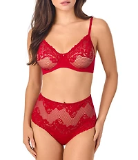 Le Mystere Lace Allure Unlined Scoop Neck Adjustable Bra
