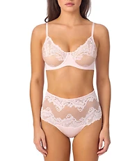Le Mystere Lace Allure Unlined Scoop Neck Adjustable Bra