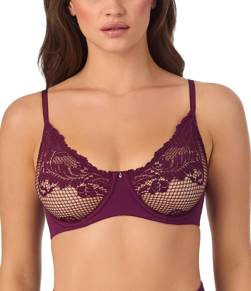 Le Mystere Lace Allure Unlined Scoop Neck Adjustable Bra