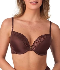 Le Mystere Safari Plunge Full-Busted Contour Underwire Square Back T-Shirt Bra