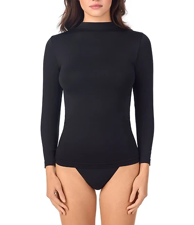 Le Mystere Seamless Comfort Long Sleeve Mock Neck Top