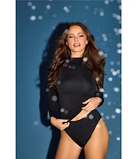 Le Mystere Seamless Comfort Long Sleeve Mock Neck Top