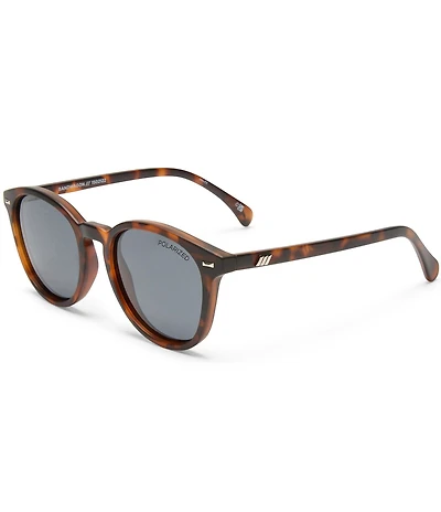 Le Specs Unisex Bandwagon 51mm Tortoise Round Polarized Sunglasses