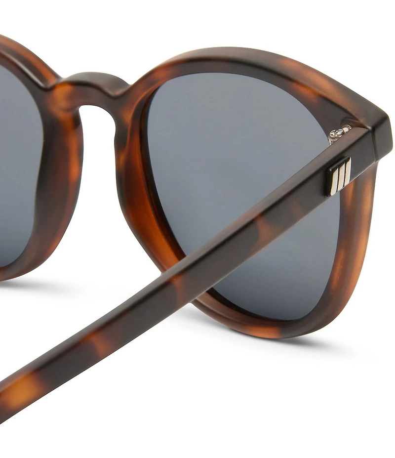 Le Specs Unisex Bandwagon 51mm Tortoise Round Polarized Sunglasses