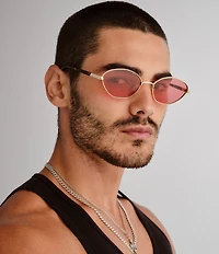 Le Specs Unisex Le Bebe 58mm Oval Sunglasses