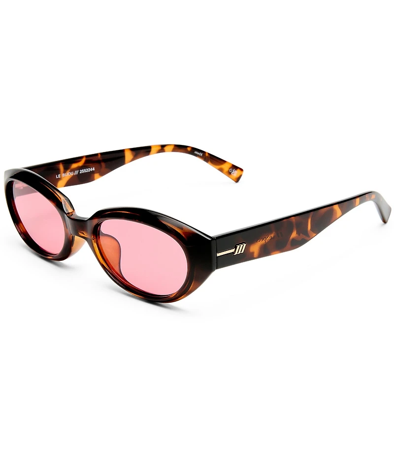Le Specs Unisex Le Bijou 55mm Oval Sunglasses