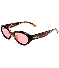 Le Specs Unisex Le Bijou 55mm Oval Sunglasses