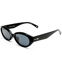 Le Specs Unisex Le Bijou 55mm Oval Sunglasses