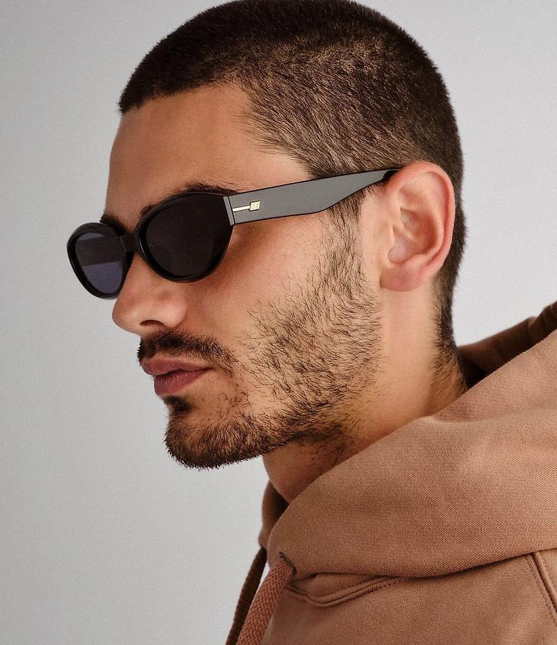 Le Specs Unisex Le Bijou 55mm Oval Sunglasses