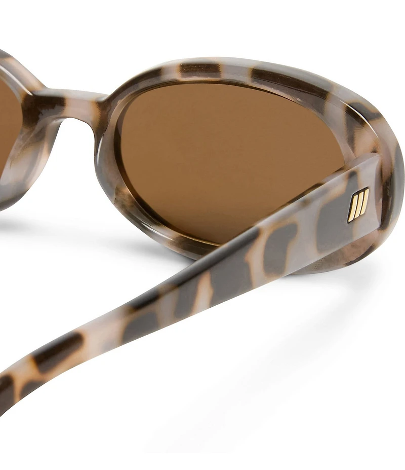 Le Specs Unisex Outta Love 51mm Tortoise Oval Sunglasses