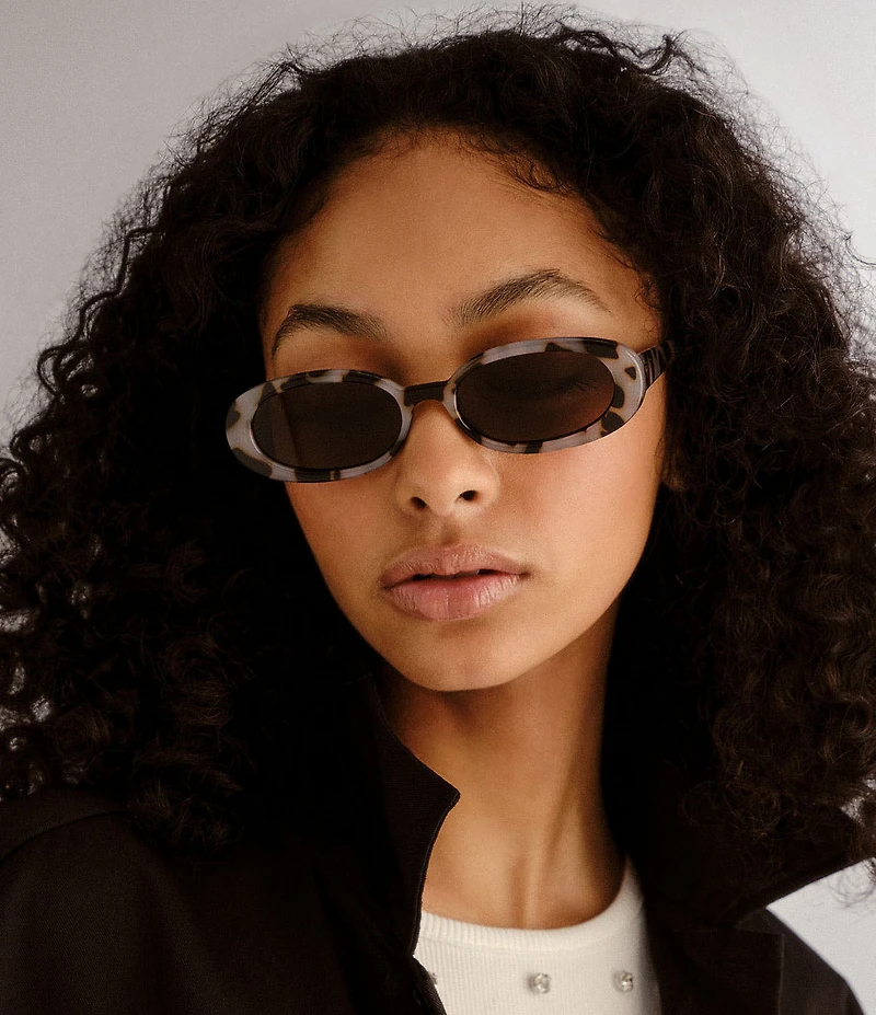 Le Specs Unisex Outta Love 51mm Tortoise Oval Sunglasses