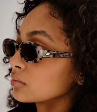Le Specs Unisex Outta Love 51mm Tortoise Oval Sunglasses