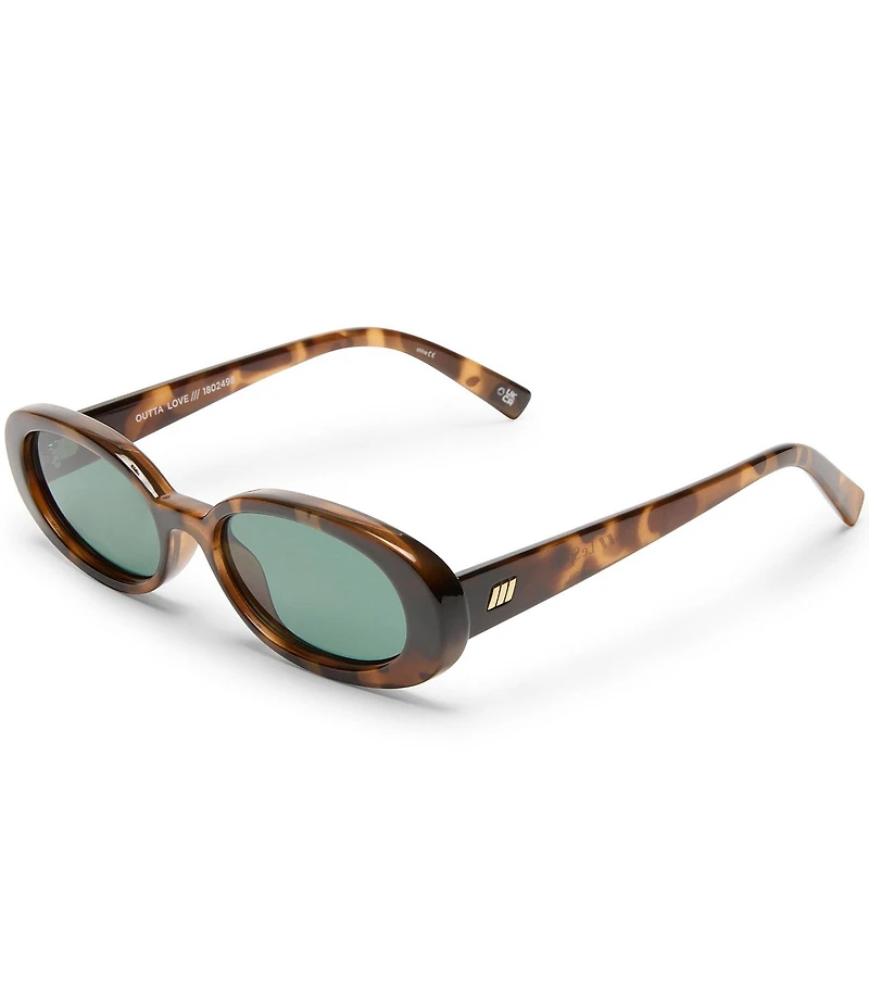 Le Specs Unisex Outta Love 51mm Tortoise Oval Sunglasses