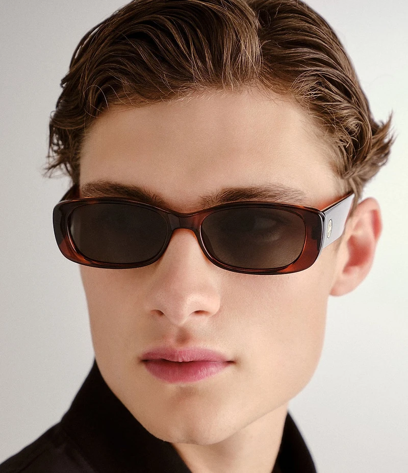 Le Specs Unisex Unreal! 52mm Tortoise Rectangle Sunglasses