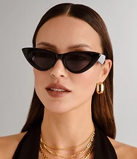 Le Specs Women's Hypnosis 50mm Cat Eye Sunglasses