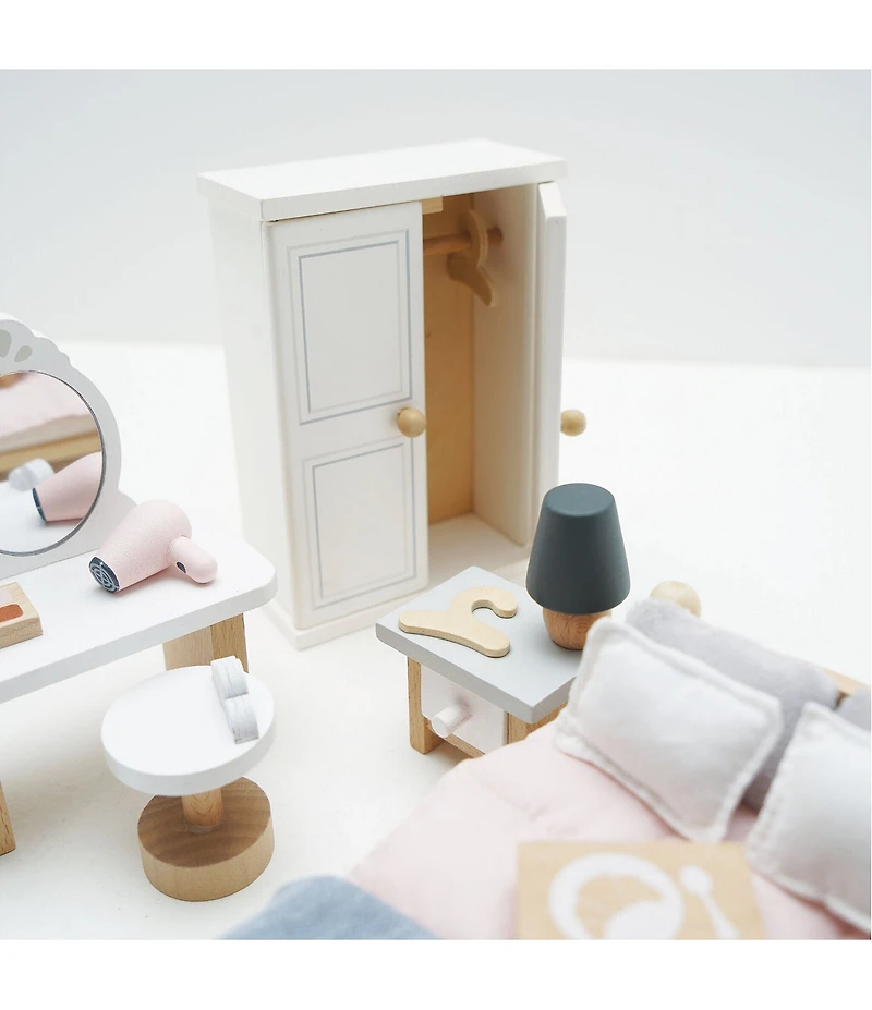 Le Toy Van Daisylane Bedroom Furniture Set for Dollhouse