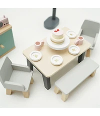 Le Toy Van Daisylane Dining Room Furniture Set for Dollhouse