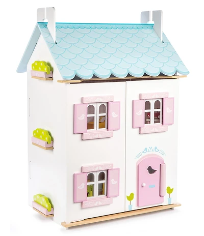 Le Toy Van Daisylane Blue Bird Cottage Dollhouse & Furniture