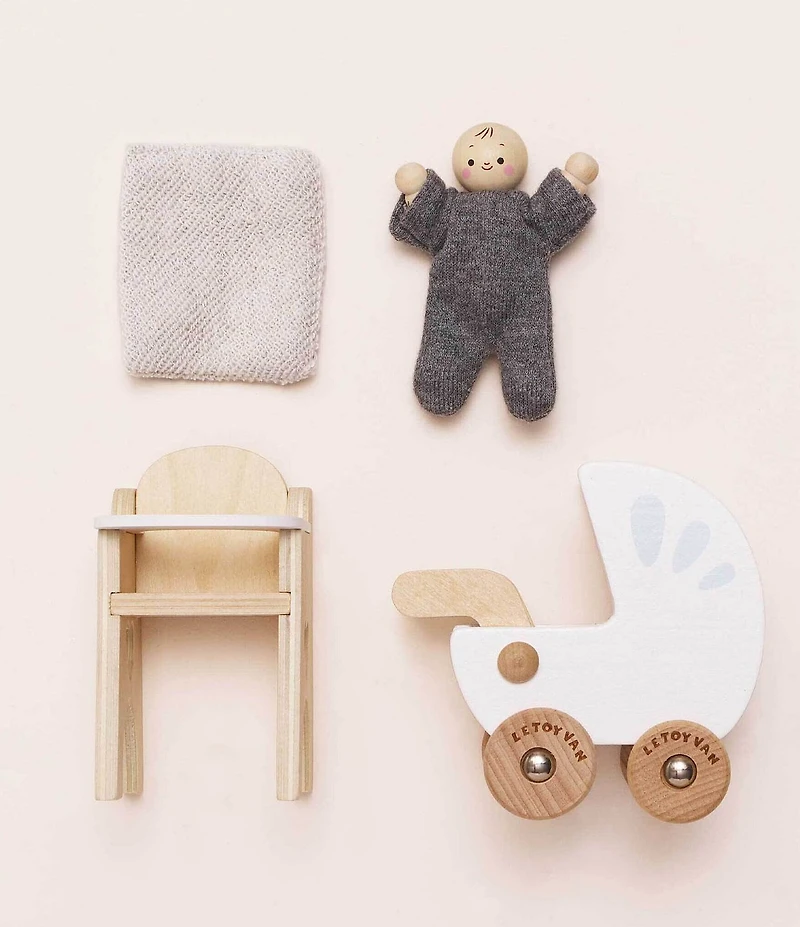 Le Toy Van Daisylane Nursery Doll Set for Dollhouse