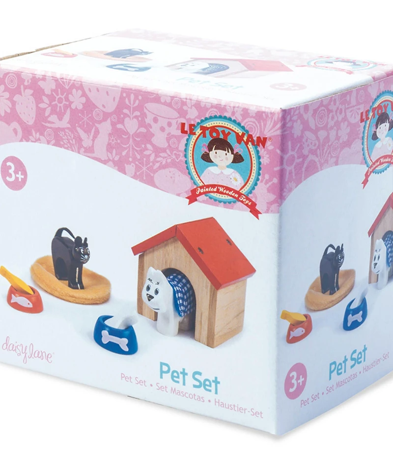 Le Toy Van Daisylane Wooden Pet Set for Dollhouse