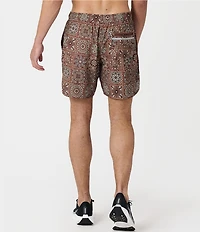 Legends Luka Paisley Tile Print 7#double; Inseam Shorts