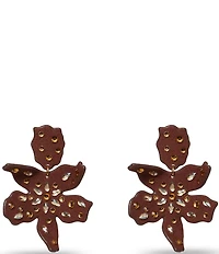 Lele Sadoughi Sparkle Paper Lily Drop Earrings