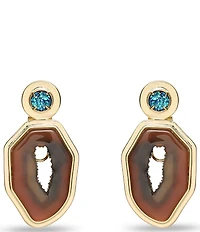 Lele Sadoughi Agate Resin Statement Drop Earrings