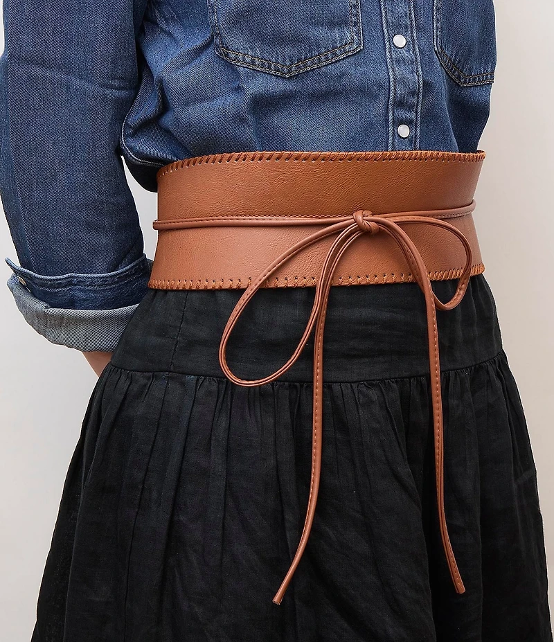 Lele Sadoughi Bonnie Faux Leather Belt