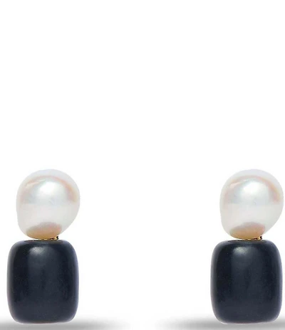 Lele Sadoughi Pebble Pearl Stud Earrings