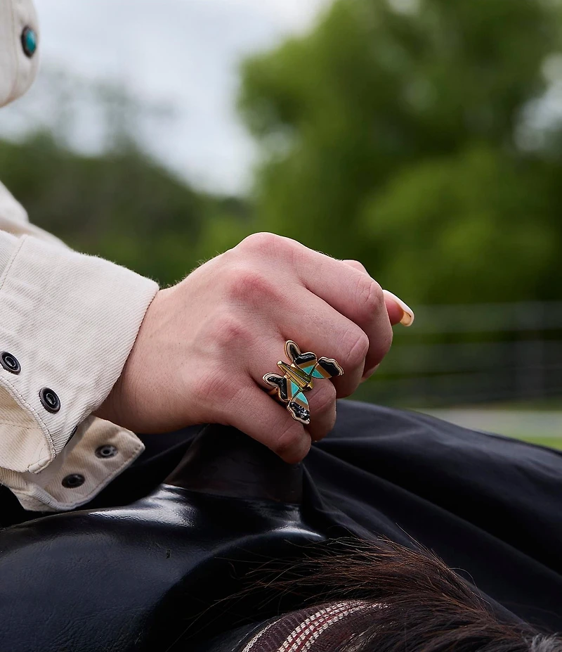 Lele Sadoughi Wild Butterfly Statement Ring