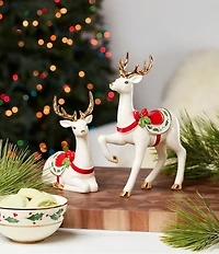 Lenox Holiday Christmas Reindeer Laying Figurine