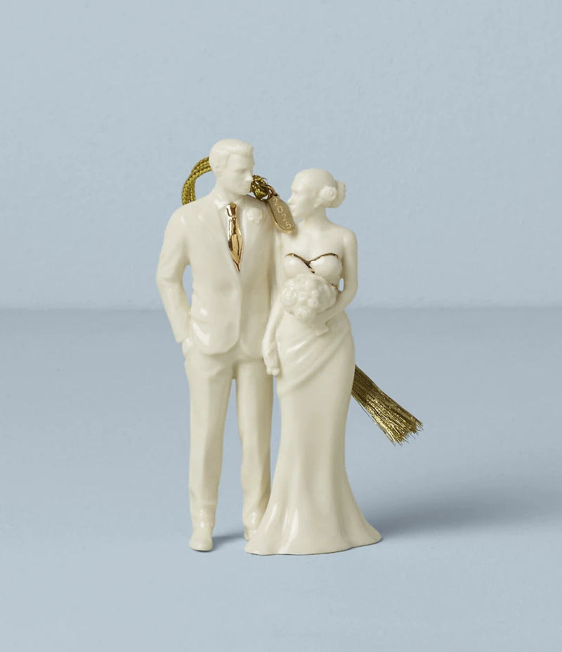 Lenox 2025 Bride & Groom Porcelain Ornament