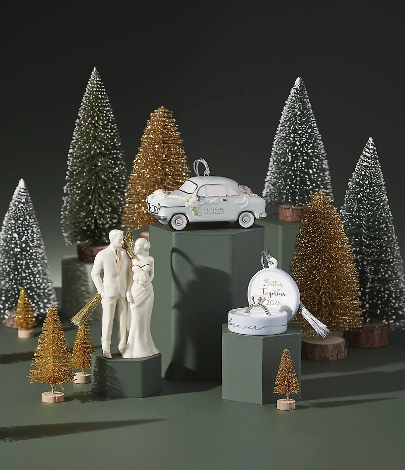 Lenox 2025 Bride & Groom Porcelain Ornament