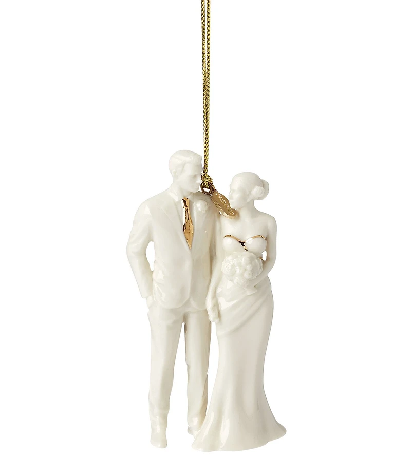 Lenox 2025 Bride & Groom Porcelain Ornament