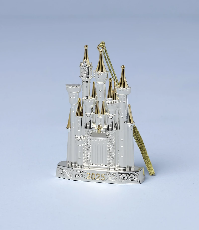 Lenox 2025 Disney Cinderella Castle Silver Ornament