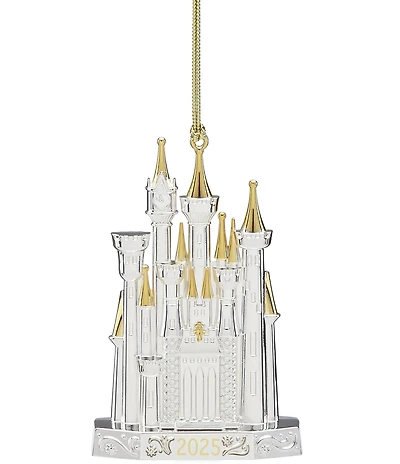 Lenox 2025 Disney Cinderella Castle Silver Ornament