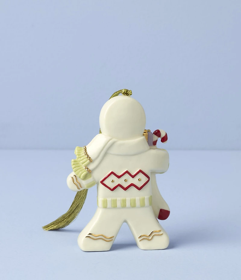 Lenox 2025 Gingerbread with Stocking Porcelain Ornament