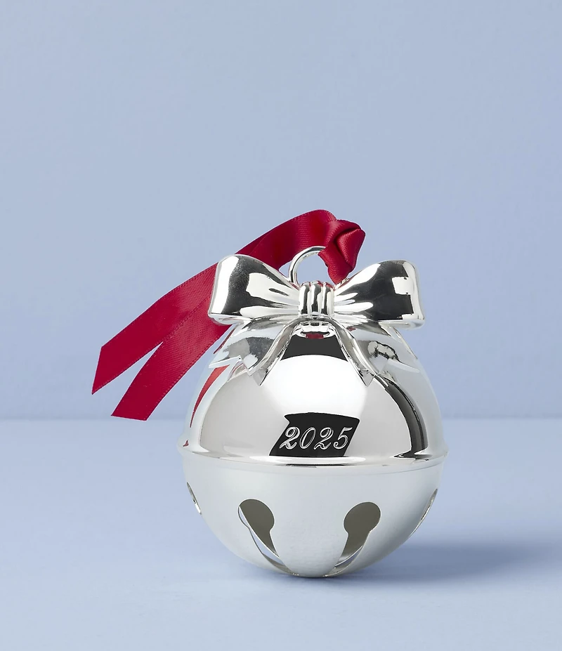 Lenox 2025 Jingle Bell Silver Ornament