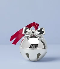 Lenox 2025 Jingle Bell Silver Ornament