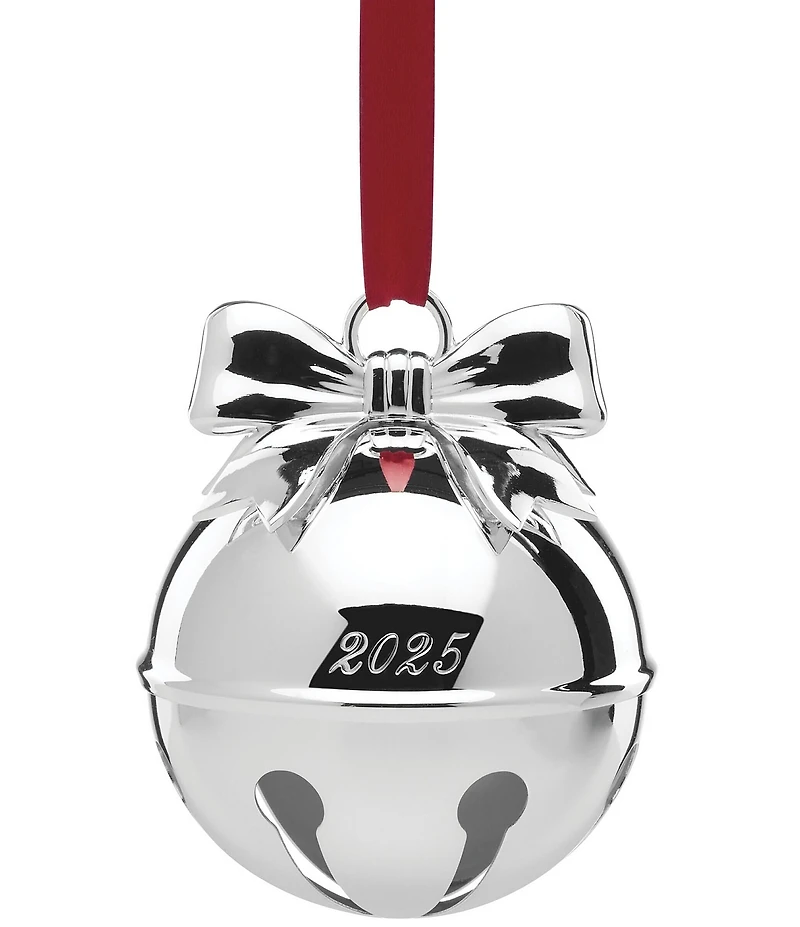 Lenox 2025 Jingle Bell Silver Ornament